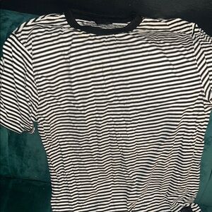 Black and White Striped T-Shirt